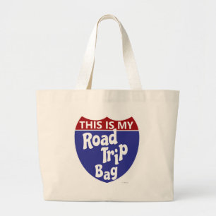Kijk naar mijn wegreisje grote tote bag