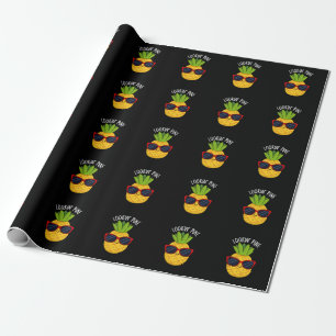 Kijk naar Pine Funny Pineapple Pun Dark BG Cadeaupapier