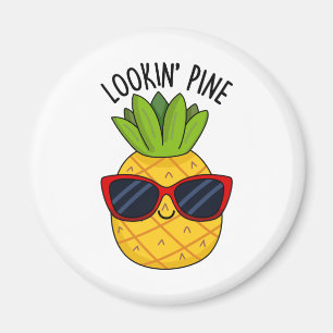 Kijk naar Pine Funny Pineapple Pun Magneet