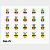 Kijk naar Pine Funny Pineapple Pun Ronde Sticker (Vel)