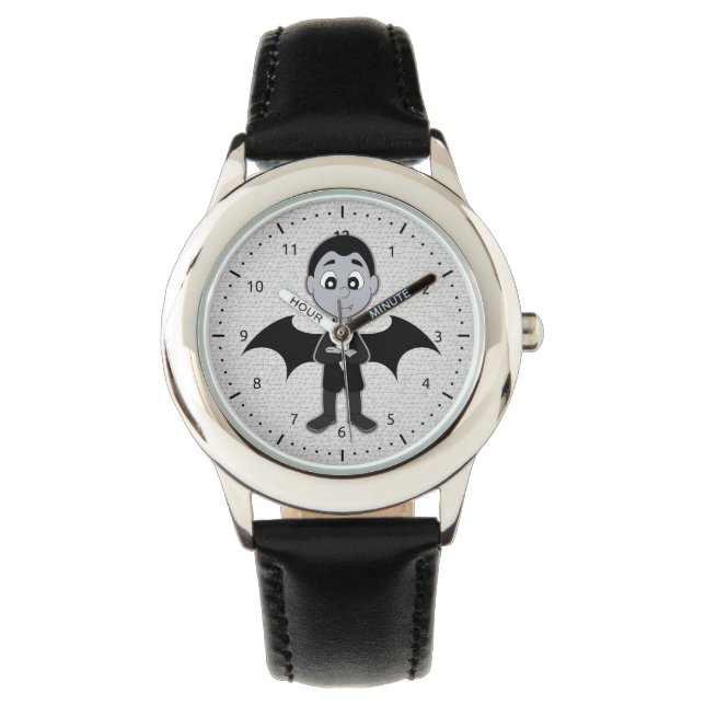 Kijk naar vampierjongen cartoon horloge (Voorkant)