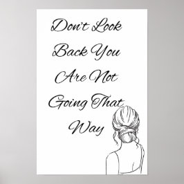 Kijk niet achterom, je gaat niet die kant op, poster