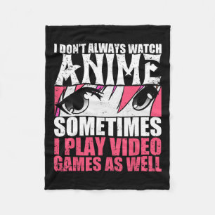 Kijk niet altijd naar anime, speel soms videogames fleece deken