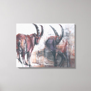 Kijk niet naar beneden canvas afdruk