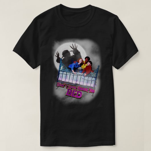 Kijk niet onder het bed t-shirt (Design voorkant)