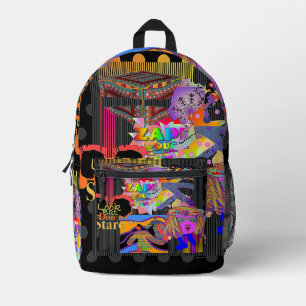 Kijk niet staren plezier bedrukte rugzak