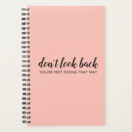 Kijk niet terug | Modern Uplifting Peachy Pink Planner
