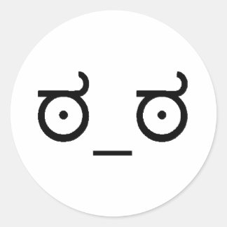 kijk op afkeuring ronde sticker