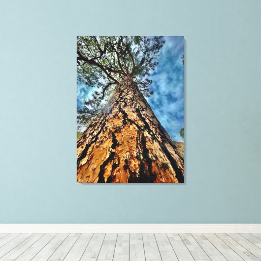 Kijk op! canvas afdruk (Insitu (Houten vloer))