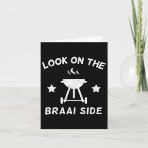 Kijk op de braai kant Zuid-Afrikaanse BBQ liefhebb Kaart