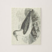 kijk op het staande vogel Jigzaag Puzzle Legpuzzel (Verticaal)