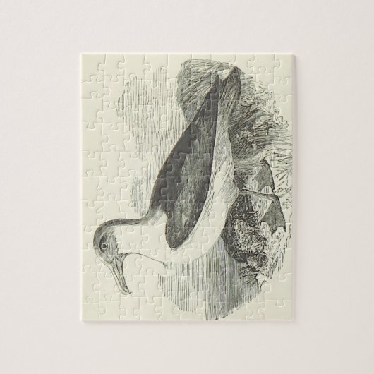  kijk op het staande vogel Jigzaag Puzzle Legpuzzel (Verticaal)