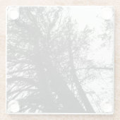 Kijk op in de bomen glazen onderzetter (Achterkant)