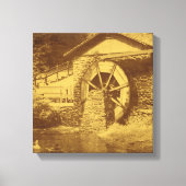 kijk op waterwiel Duck Pond Canvas Afdruk (Voorkant)