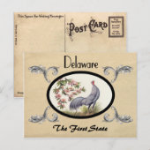 kijk Oude Briefkaart Delaware Staat (Voorkant / Achterkant)