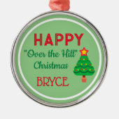 KIJK! Over de kerstversiering op Hill Metalen Ornament (Voorkant)