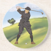  kijk Periode golfer drink onderzetter (Voorkant)