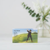  kijk Periode Golfer GolfVisitekaartjes Visitekaartje (Staand voorkant)
