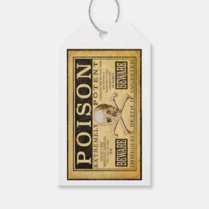 kijk "POISON" Halloween Cadeaulabel