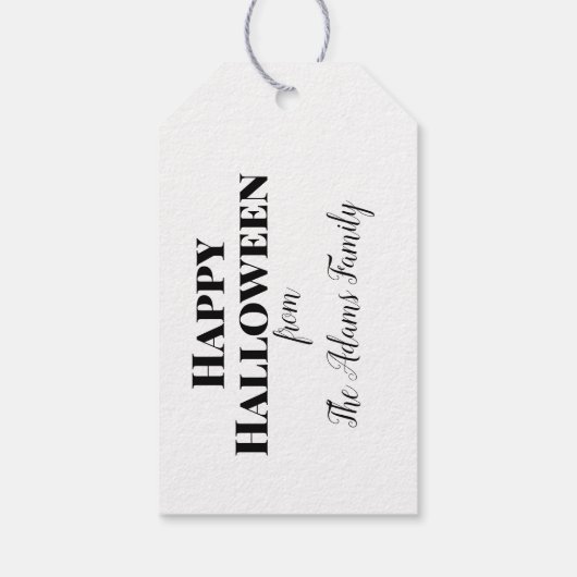  kijk "POISON" Halloween Cadeaulabel (Achterkant)