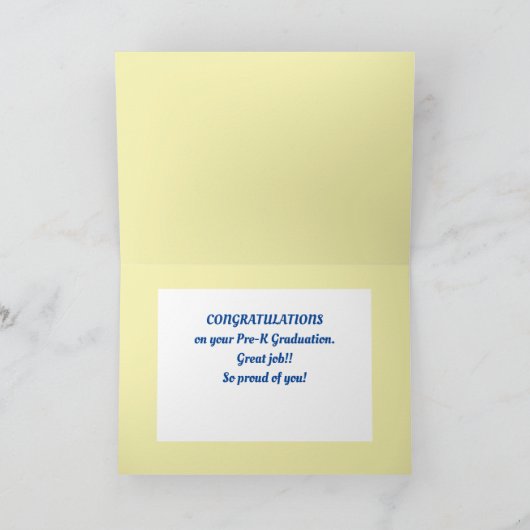 Kijk! Pre-K afstuderen kaart (Binnen)