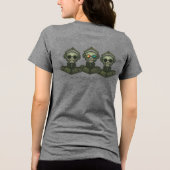 Kijk schedel Tri-Blend shirt (Achterkant)