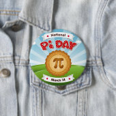 Kijk scherp op Pi Day Ronde Button 4,0 Cm (In situ)