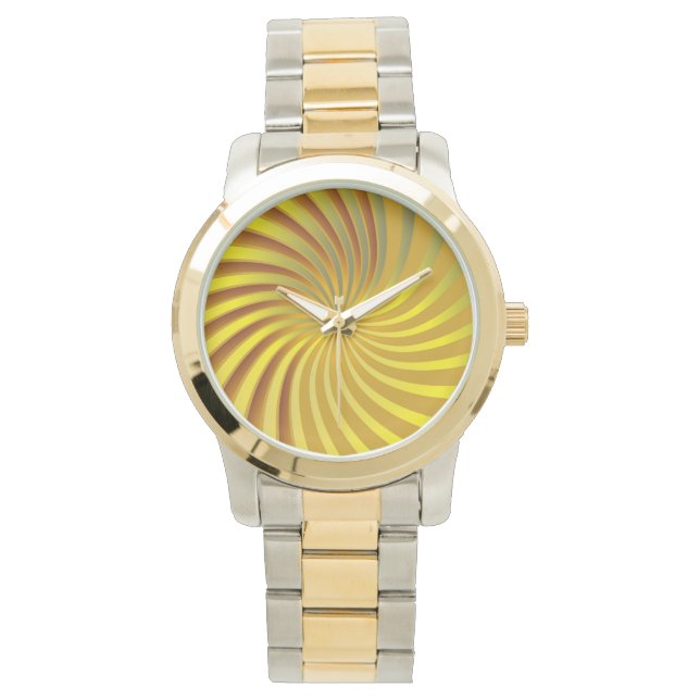 Kijk Spiraal Vortex Horloge (Voorkant)