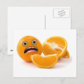 KIJK! Stressed out Sinaasappel Briefkaart (Voorkant / Achterkant)