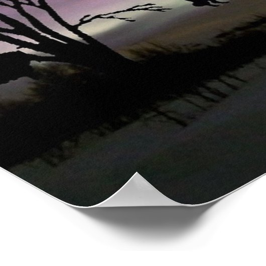 "Kijk terug." Border Collie Poster (Hoek)