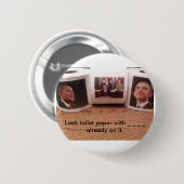 Kijk toiletpapier met _ _ _ _ _... ronde button 5,7 cm (Voorkant /achterkant)