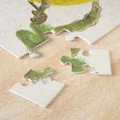 kijk, twee Perching Birds Puzzle Legpuzzel (Zijkant)