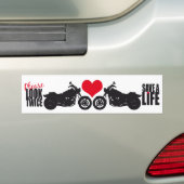 Kijk tweemaal ・ Red een leven Bumpersticker (Op auto)