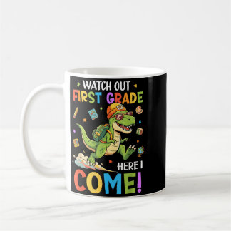 Kijk uit 1e leerjaar hier komen Dino eerste dag va Koffiemok