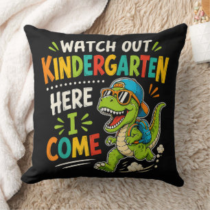 Kijk uit kleuterschool hier kom ik Dino Kussen