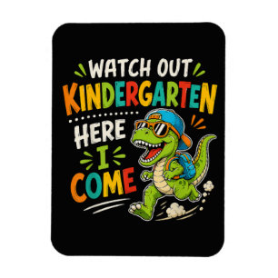 Kijk uit kleuterschool hier kom ik Dino Magneet