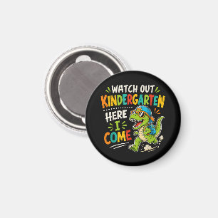 Kijk uit kleuterschool hier kom ik Dino Magneet