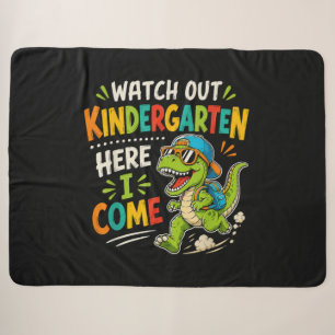 Kijk uit kleuterschool hier kom ik Dino Sherpa Deken