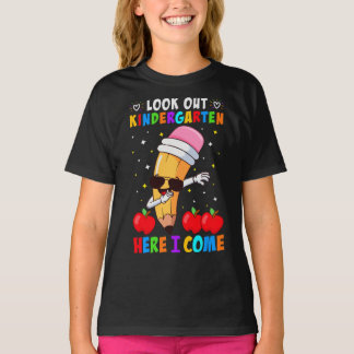 Kijk uit kleuterschool Hier kom ik terug naar scho T-shirt