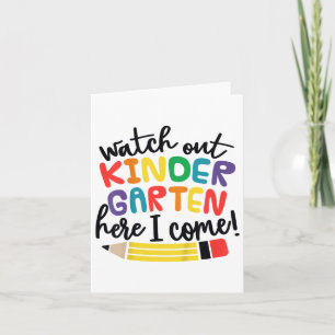 Kijk uit kleuterschool hier kom ik vriendelijker C Kaart