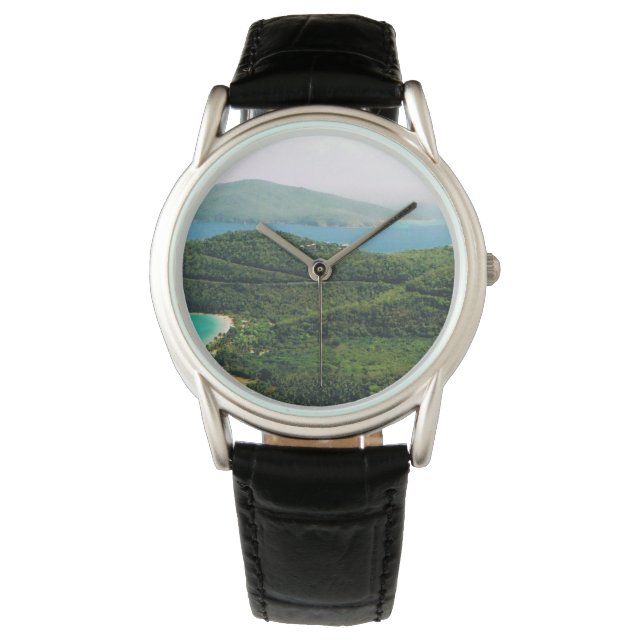 Kijk uit met Island Scene Horloge (Voorkant)