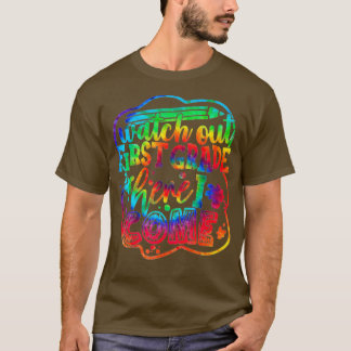 Kijk uit naar 1e graads kleuren Terug naar school T-shirt