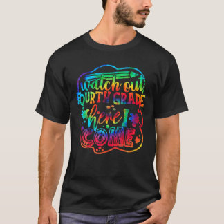 Kijk uit naar 4e gradde-tv Terug naar school Hallo T-shirt