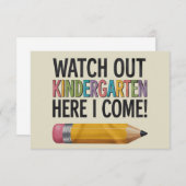 Kijk uit naar de Kindertuin hier. Ik kom terug naa Bedankkaart (Voorkant / Achterkant)