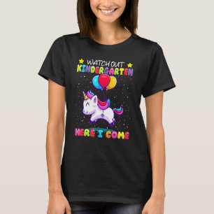 Kijk uit naar de Kindertuin hier kom ik - Kinder E T-shirt