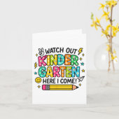 Kijk uit naar de kleuterschool. Ik kom terug naar  Kaart (Gele Bloem)