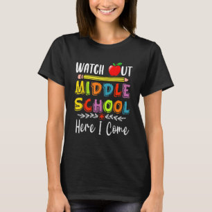Kijk uit naar de middelbare school hier. t-shirt