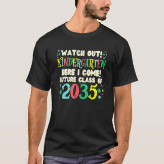 Kijk uit naar de toekomstige klas van 2035 voor ki t-shirt