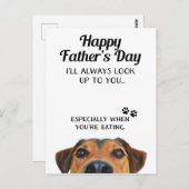 Kijk uit naar je grappige vaderdag Briefkaart van (Voorkant / Achterkant)
