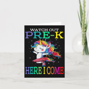 Kijk uit voor de pre-k hier kom ik eenhoorn Byck n Kaart